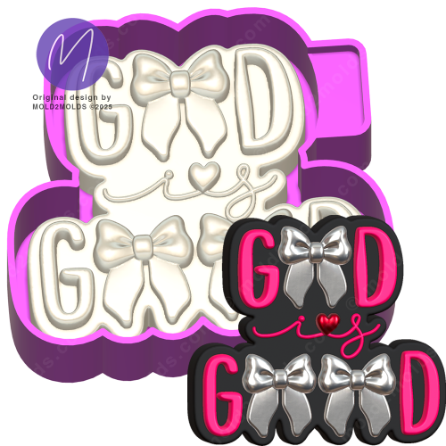 God is Good 3D Freshie Mold