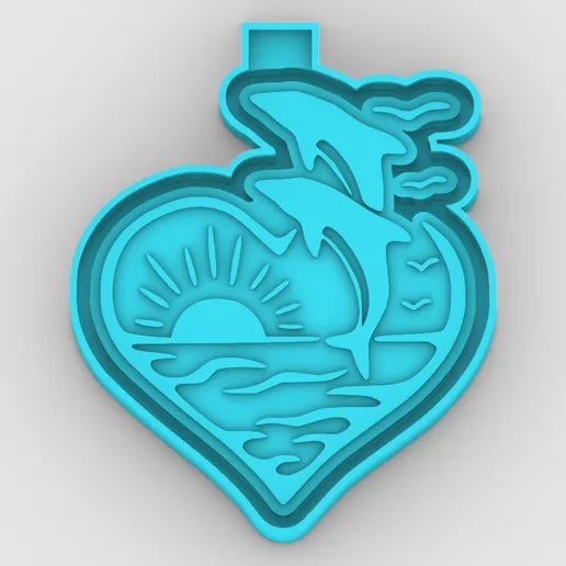 Dolphins Freshie Mold
