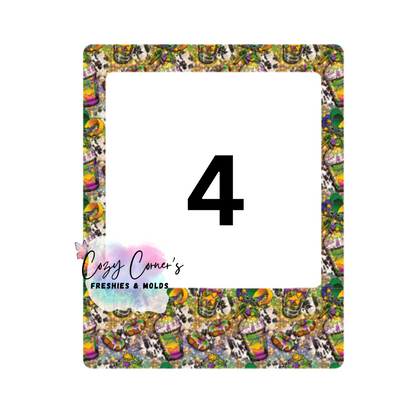 Mardi Gras Polaroid Cardstock