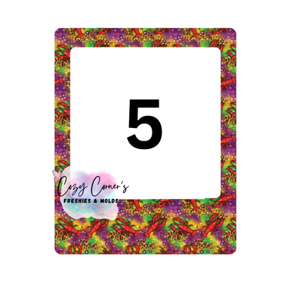 Mardi Gras Polaroid Cardstock