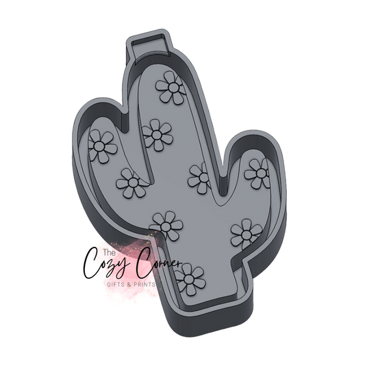 Flower Cactus Freshie Mold