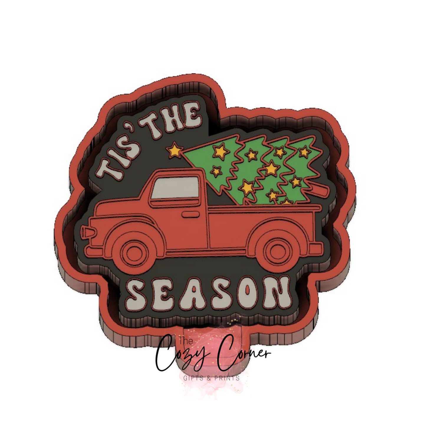 Christmas Truck freshie mold