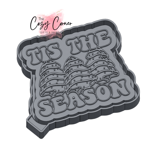 Tis The Season Tree Cake Christmas freshie mold