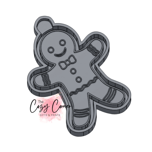 Gingerbread Man Christmas freshie mold