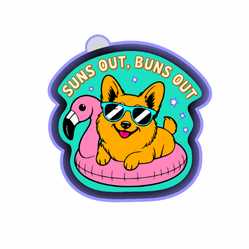 Corgi Summer Freshie mold
