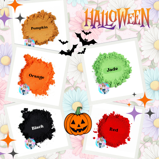 Halloween mica powder Set (5 pack of 1/2 ounce jars)