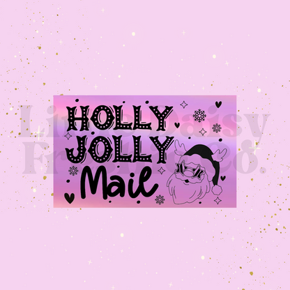 Christmas Holographic Label sticker (3"X 2")