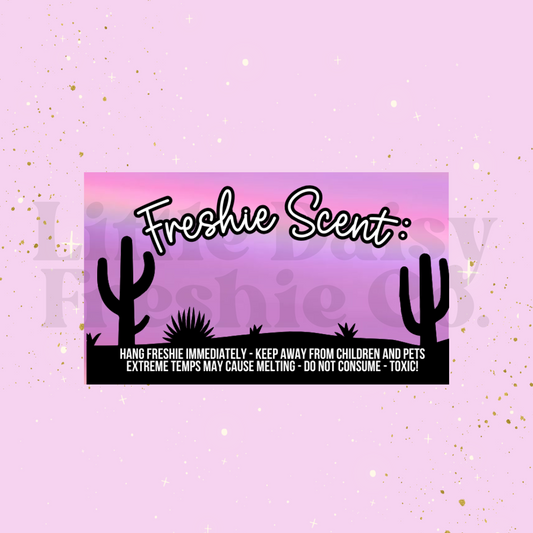 Cactus Holographic Label sticker (3"X 2")
