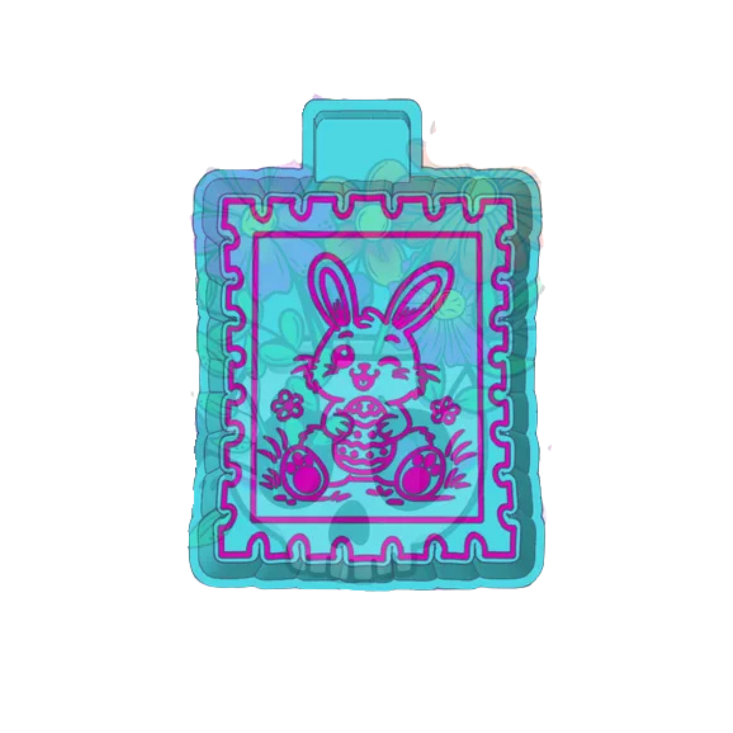 Bunny Stamp Freshie Mold