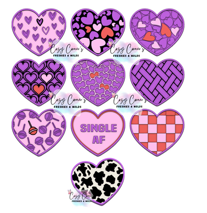 Interchangeable heart Valentine's Day Mold