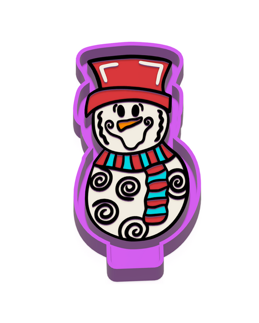 Snowman freshie mold