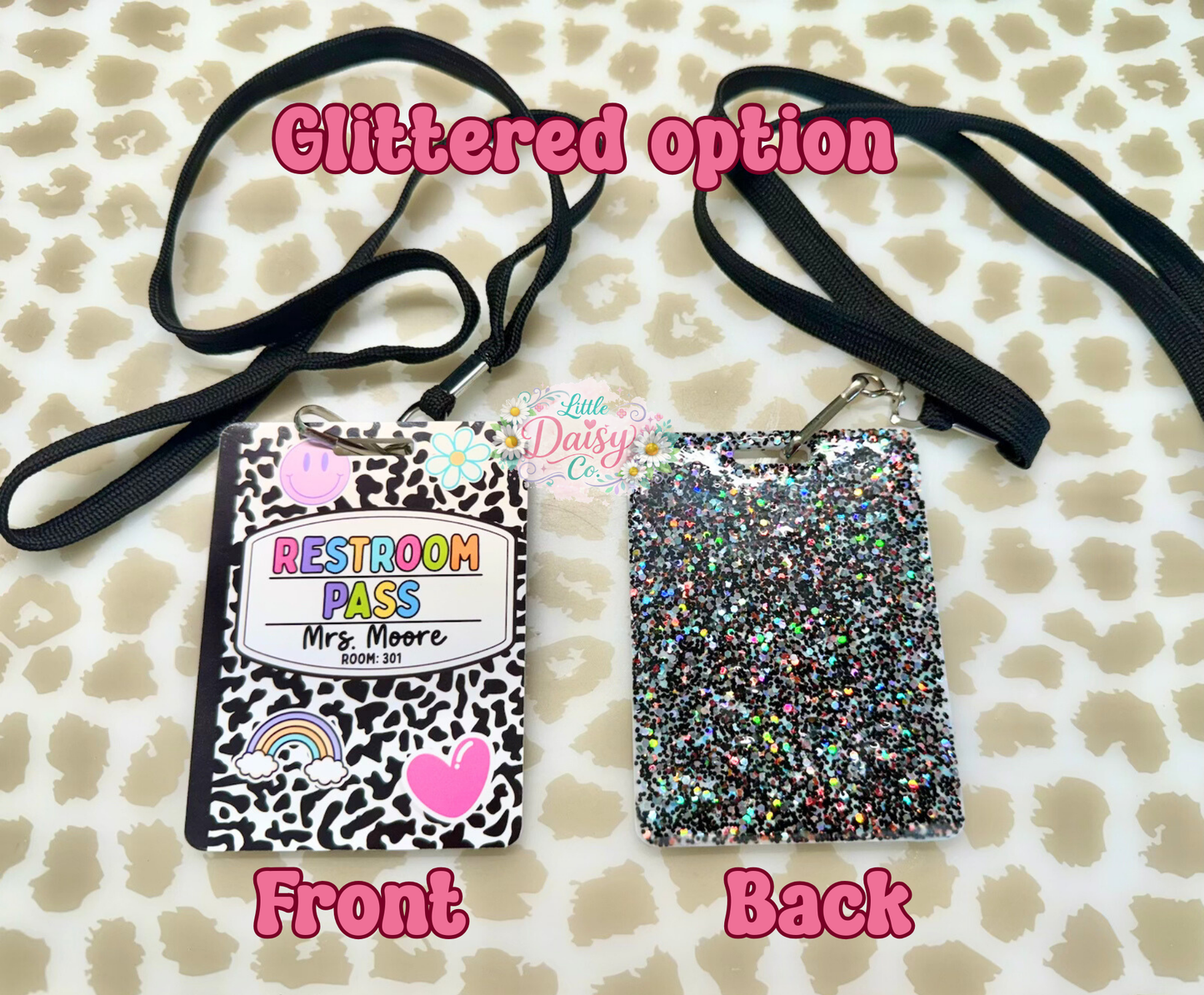 Teacher Hall Passes (set of 6)- Composition Notebook