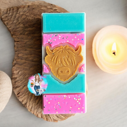 Highland Cow Wax melt Snap Bar