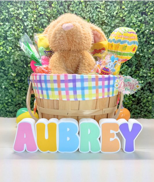 Easter Basket Nameplate. (Choose options before adding to cart)