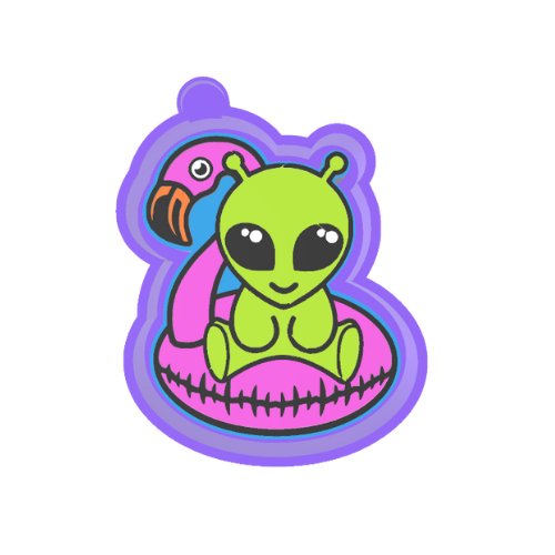 Alien floaty Freshie Mold
