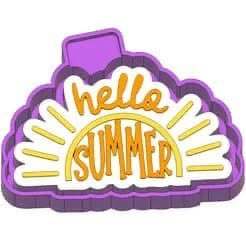 Hello summer Freshie mold