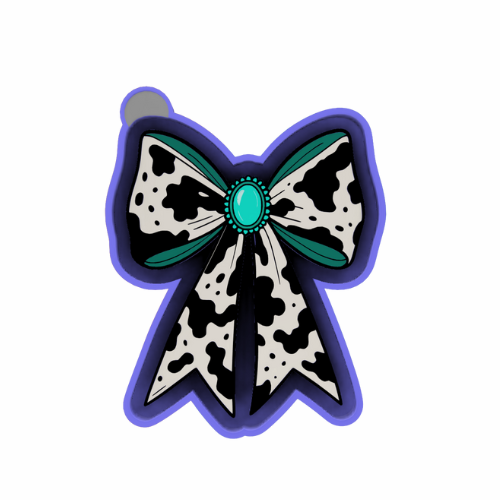 Cow print Bow Freshie mold