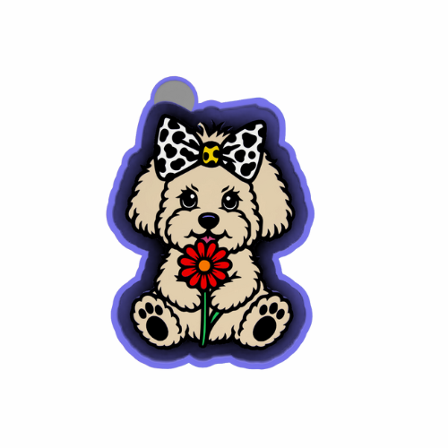 cute dog Freshie mold
