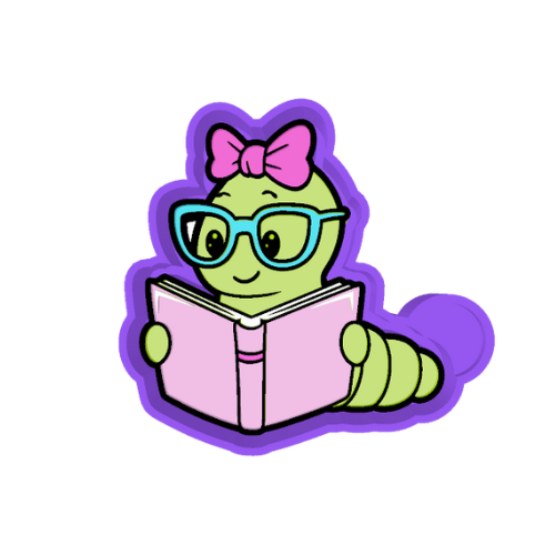Cute bookworm Freshie Mold