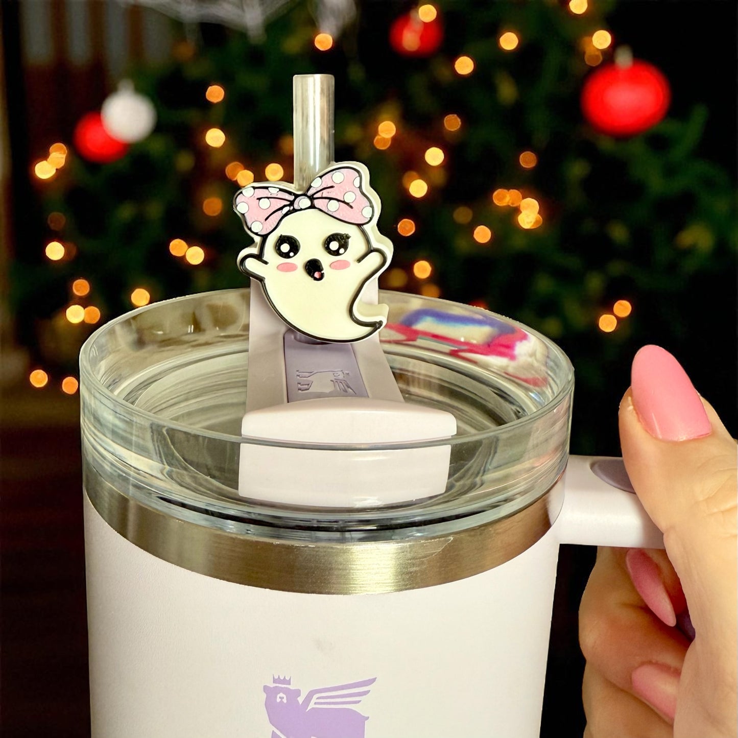 Cute Ghost straw topper