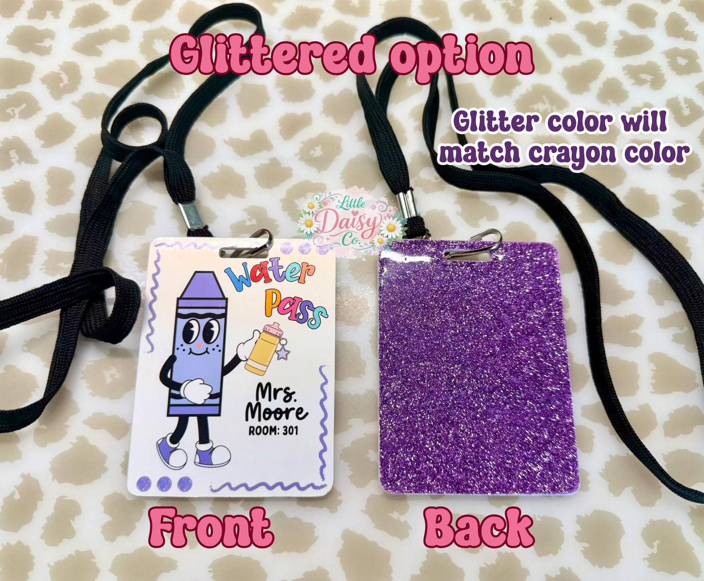 Teacher Hall Passes (set of 6)- Crayon