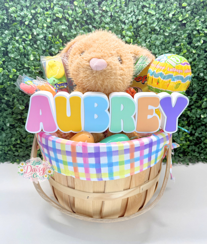 Easter Basket Nameplate. (Choose options before adding to cart)