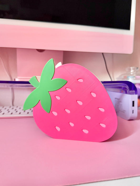 Strawberry Pen/ makeup bush holder