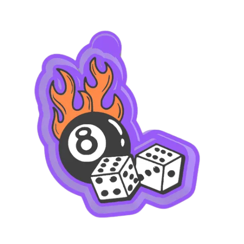 8 ball and dice Freshie Mold