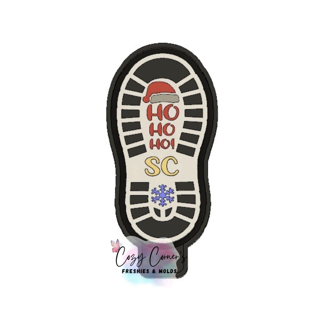Santa Boot Christmas freshie mold
