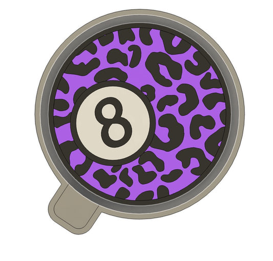 Leopard 8 ball  Freshie Mold