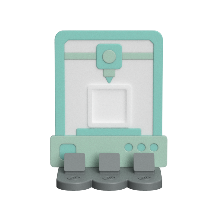 3D printer NFC Stand- 1 Frame/square- (Design your NFC stand- You Choose base type)