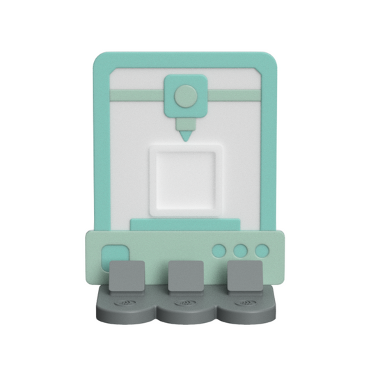 3D printer NFC Stand- 1 Frame/square- (Design your NFC stand- You Choose base type)