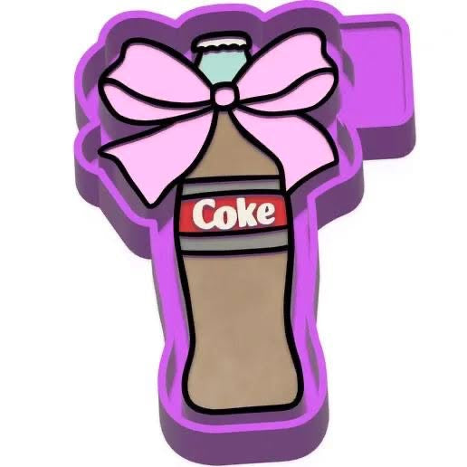 Soda with bow Freshie Mold