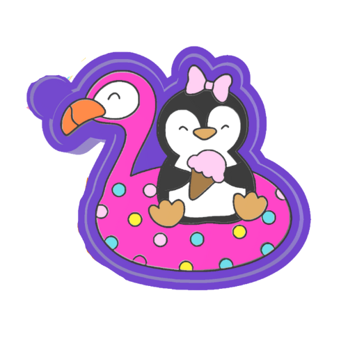 Penguin floaty Freshie Mold