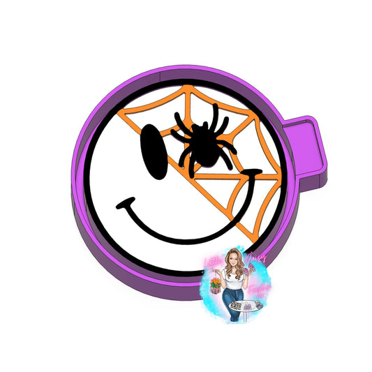 Spider web Smiley Freshie mold