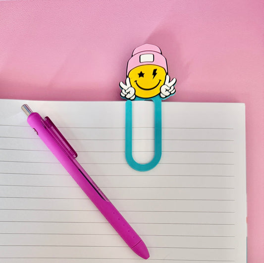 Smiley face Paper clip/Book mark