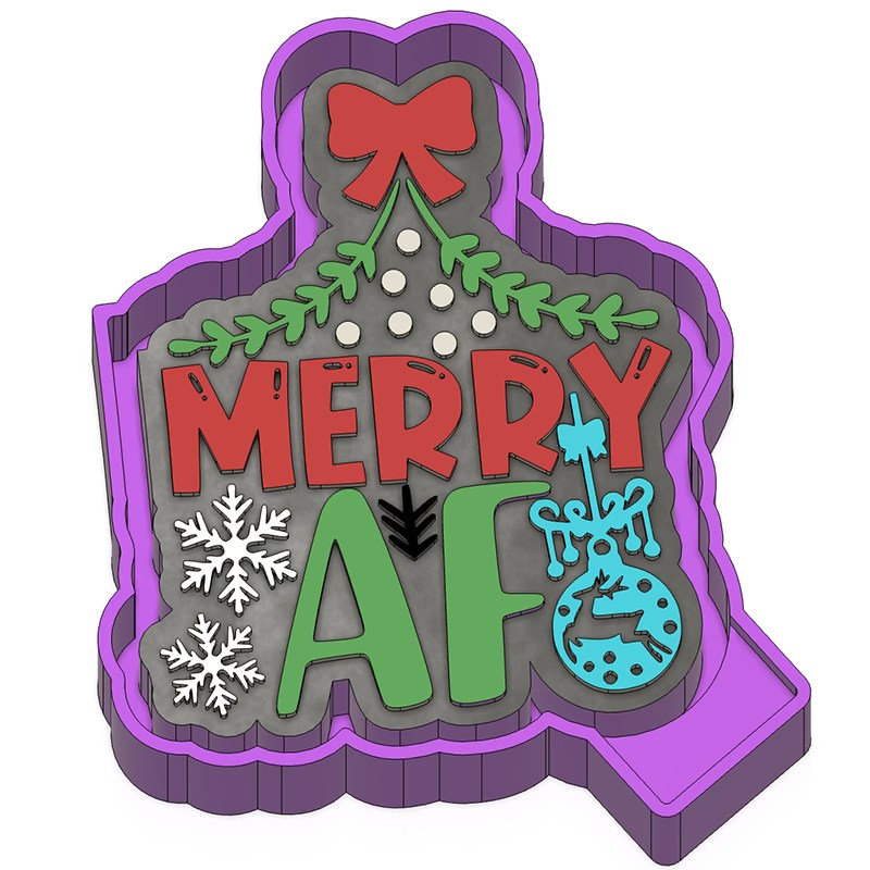 Merry AF freshie mold