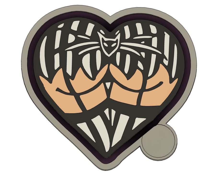 Halloween Heart Freshie mold