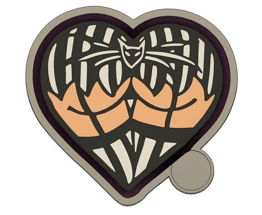 Halloween Heart Freshie mold