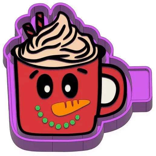 Snowman Mug freshie mold