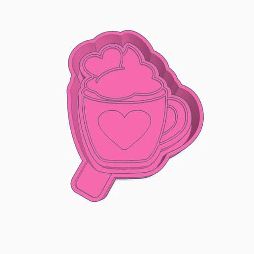 Hot cocoa Valentine's Day Mold