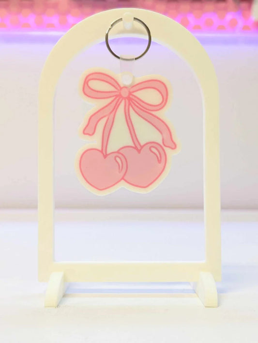 Cherry heart NFC Keychain