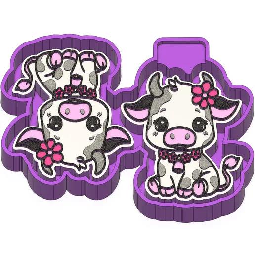 Cow Vent Clips Freshie Mold