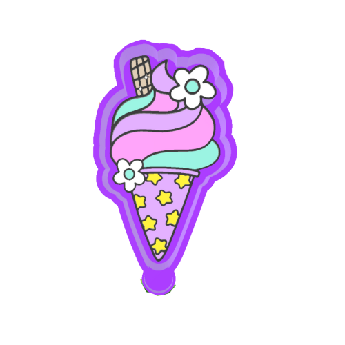 Ice cream cone summer Freshie Mold