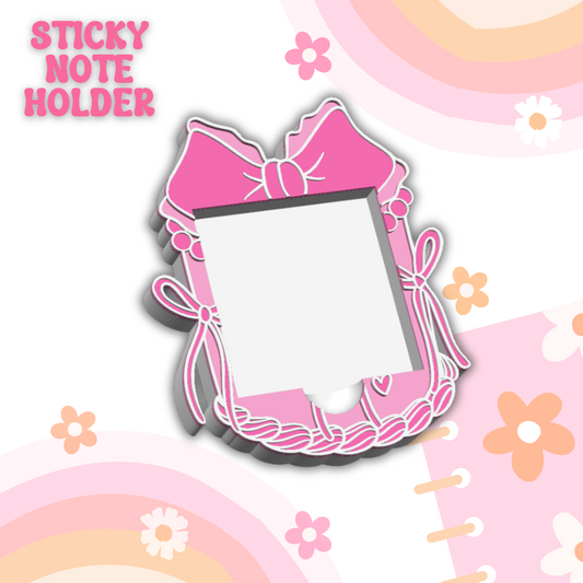Bow Cake Sticky Note Holder