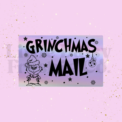 Christmas Holographic Label sticker (3"X 2")