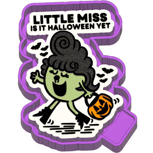 Little miss is it Halloween yet Freshie mold