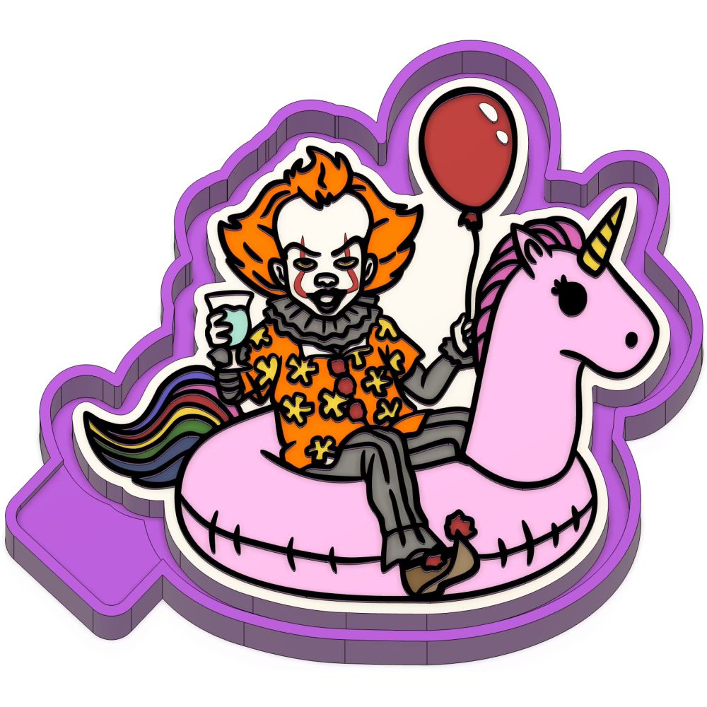 Clown floaty Freshie mold