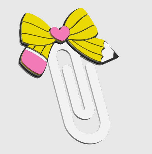 Teacher pencil paper clip/Book mark