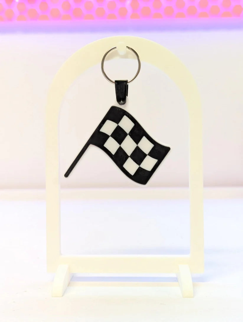 Checkered Flag NFC Keychain
